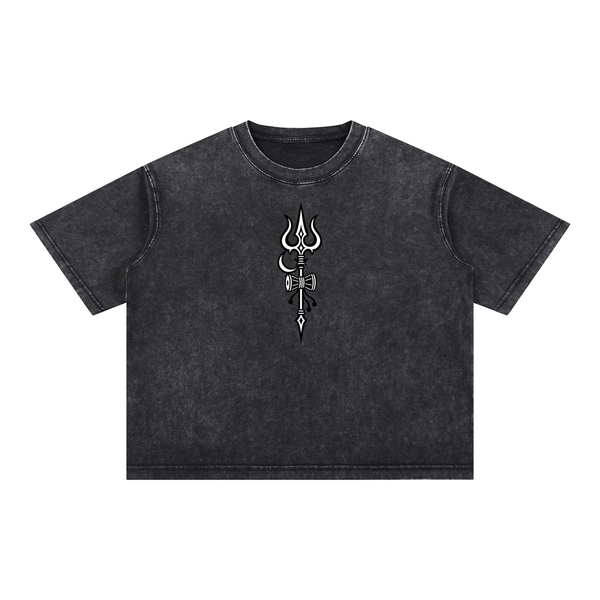 Rudra - Mineral Wash Boxy Cotton T-Shirt