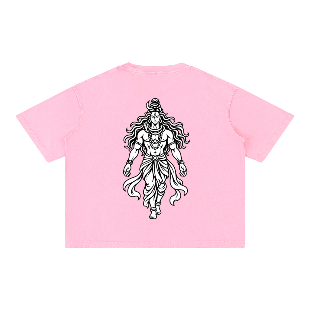 Rudra - Mineral Wash Boxy Cotton T-Shirt