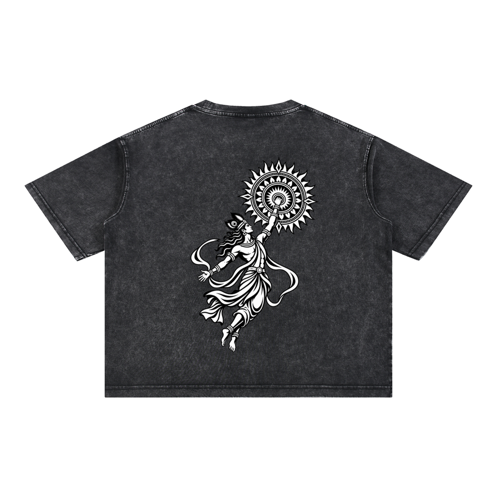 Sudharshan - Mineral Wash Boxy Cotton T-Shirt