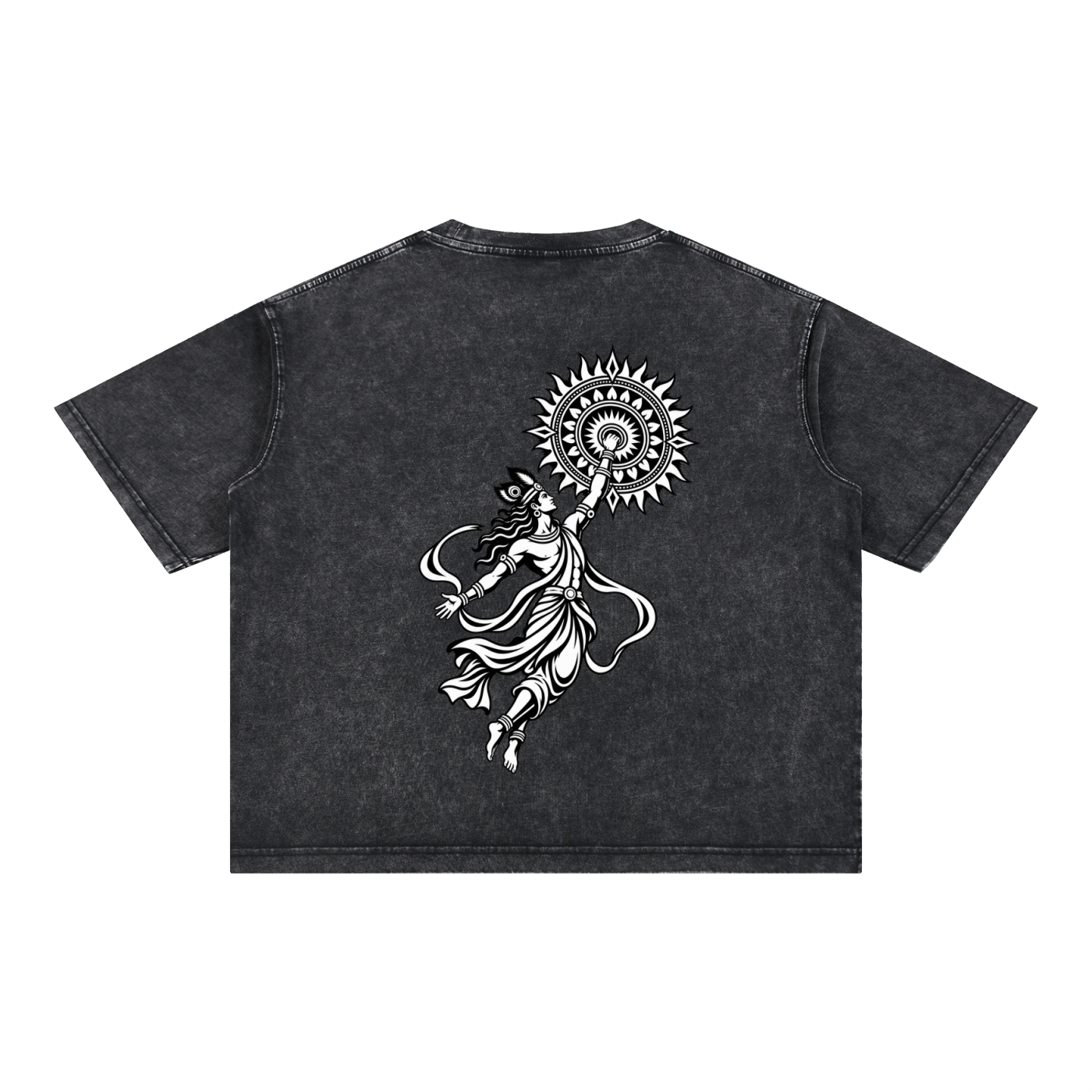 Sudharshan - Mineral Wash Boxy Cotton T-Shirt