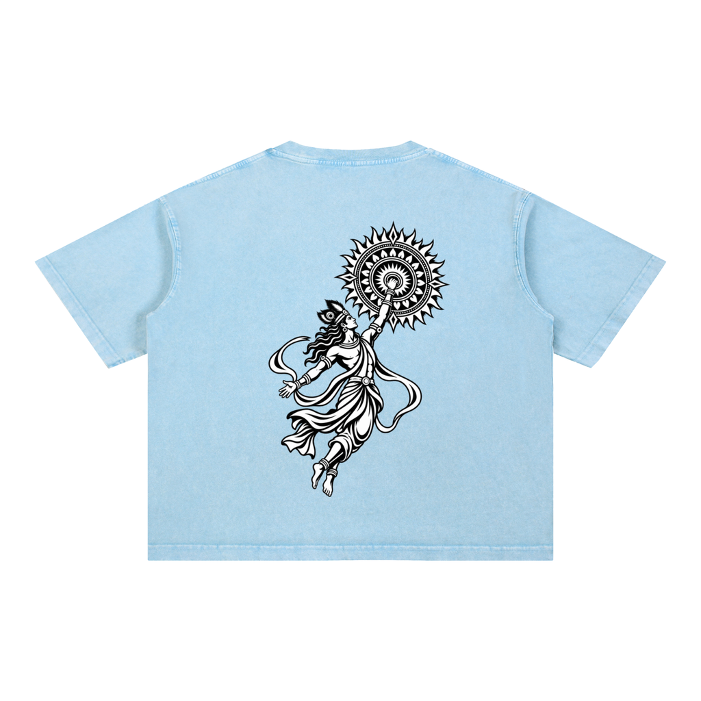 Sudharshan - Mineral Wash Boxy Cotton T-Shirt