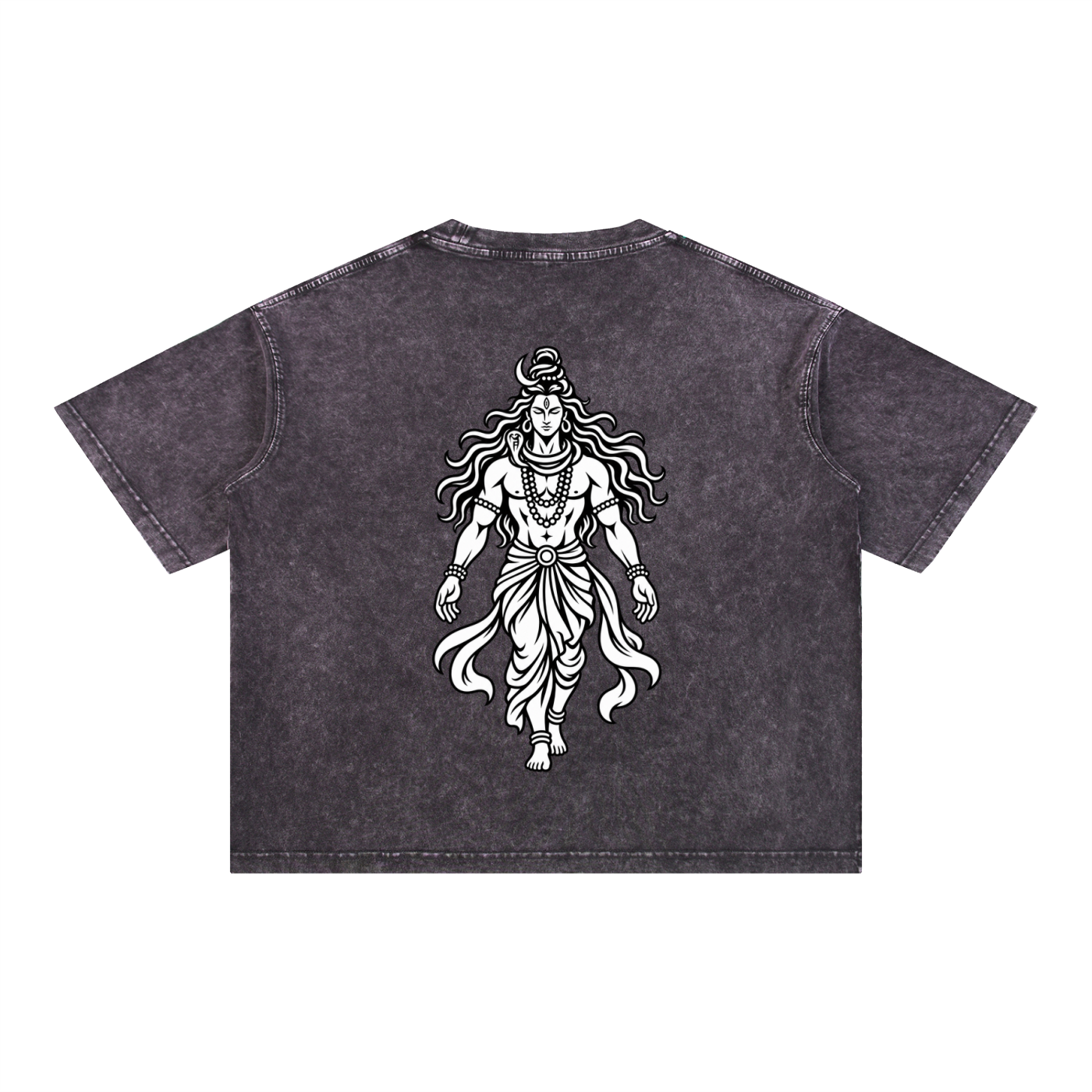 Rudra - Mineral Wash Boxy Cotton T-Shirt