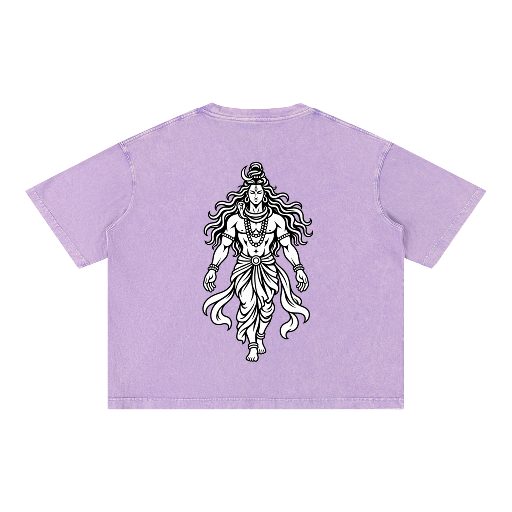Rudra - Mineral Wash Boxy Cotton T-Shirt