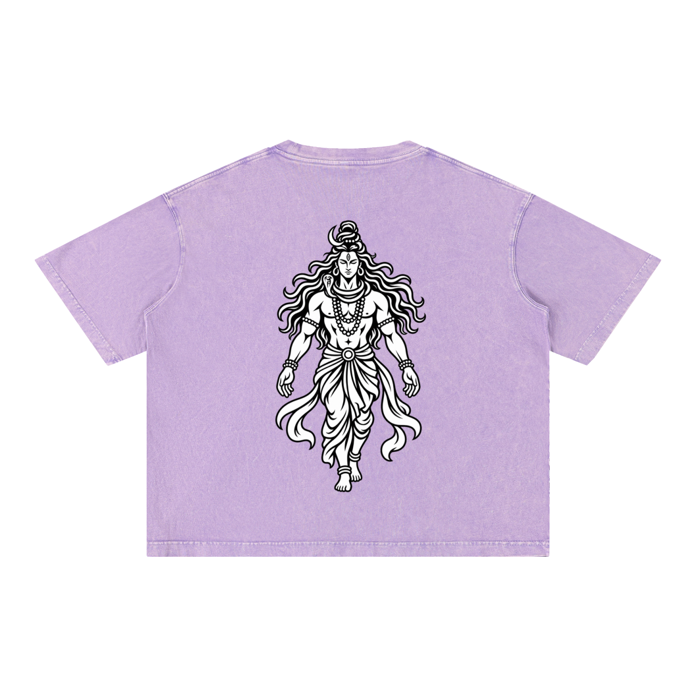 Rudra - Mineral Wash Boxy Cotton T-Shirt