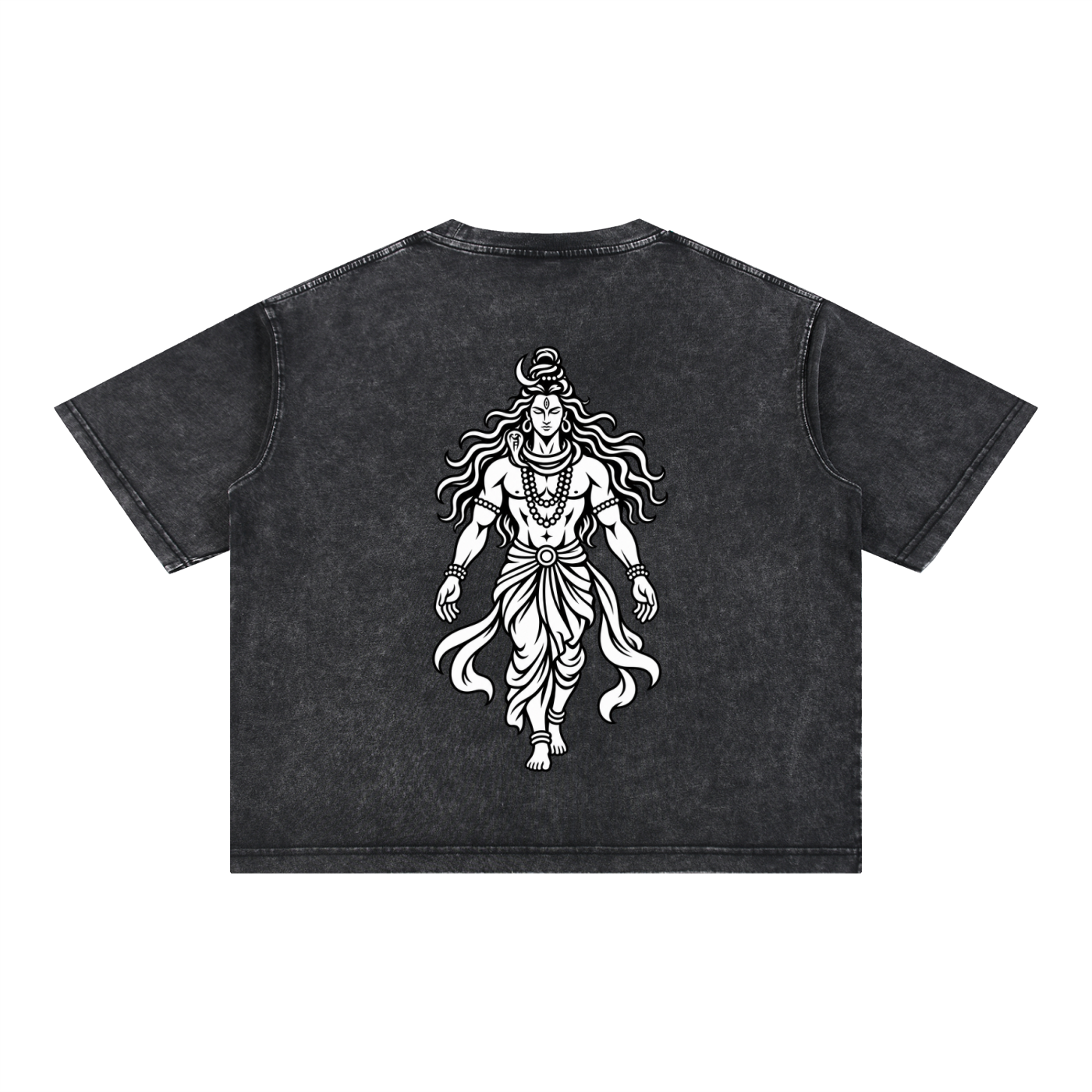 Rudra - Mineral Wash Boxy Cotton T-Shirt