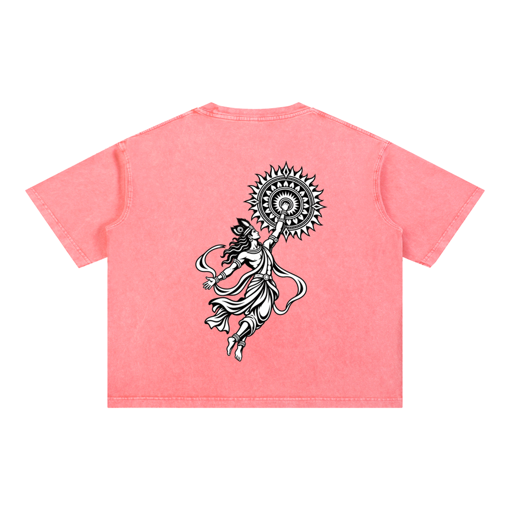 Sudharshan - Mineral Wash Boxy Cotton T-Shirt