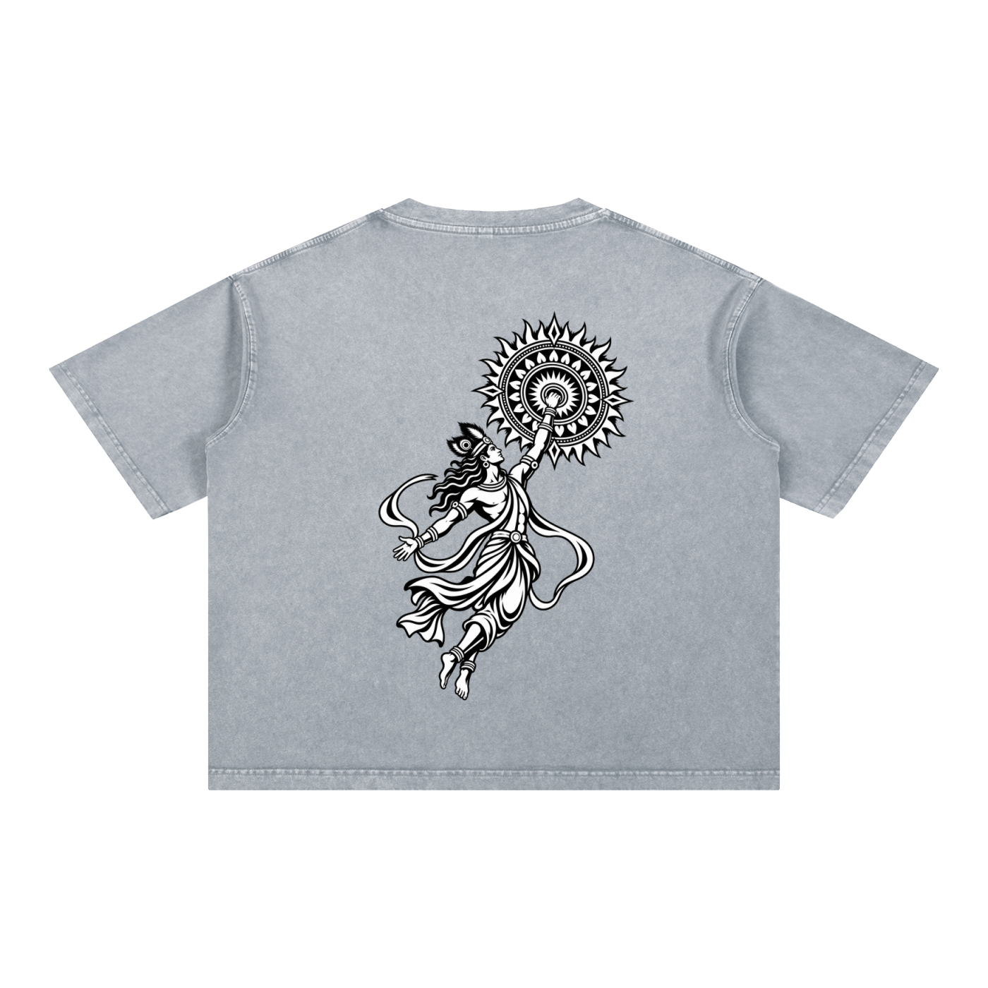 Sudharshan - Mineral Wash Boxy Cotton T-Shirt