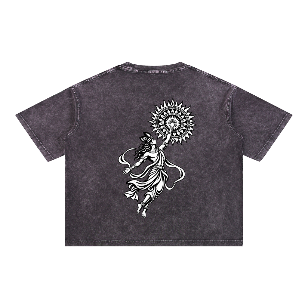 Sudharshan - Mineral Wash Boxy Cotton T-Shirt