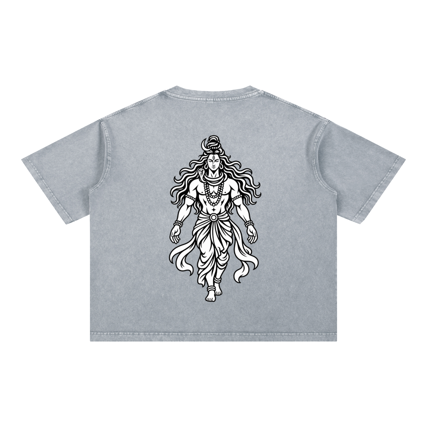 Rudra - Mineral Wash Boxy Cotton T-Shirt